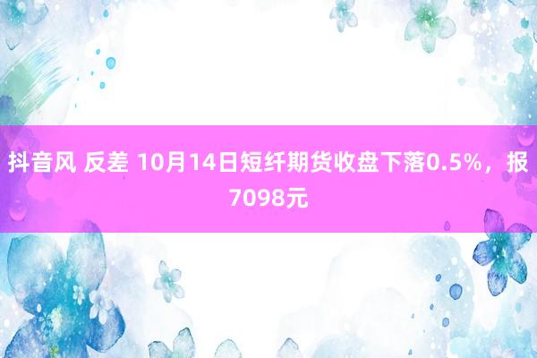 抖音风 反差 10月14日短纤期货收盘下落0.5%，报7098元