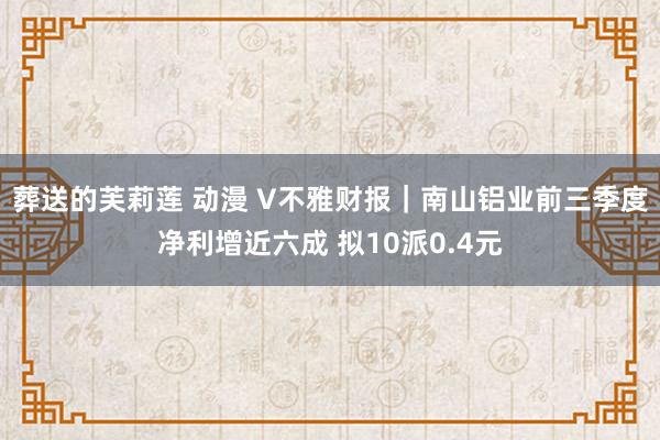 葬送的芙莉莲 动漫 V不雅财报｜南山铝业前三季度净利增近六成 拟10派0.4元