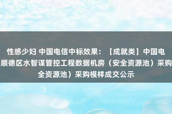 性感少妇 中国电信中标效果：【成就类】中国电建华科软公司顺德区水智谋管控工程数据机房（安全资源池）采购模样成交公示