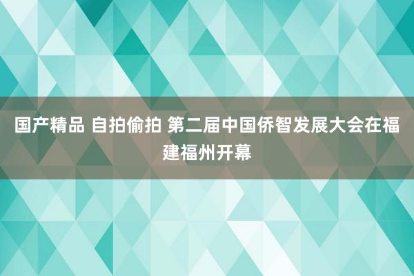 国产精品 自拍偷拍 第二届中国侨智发展大会在福建福州开幕