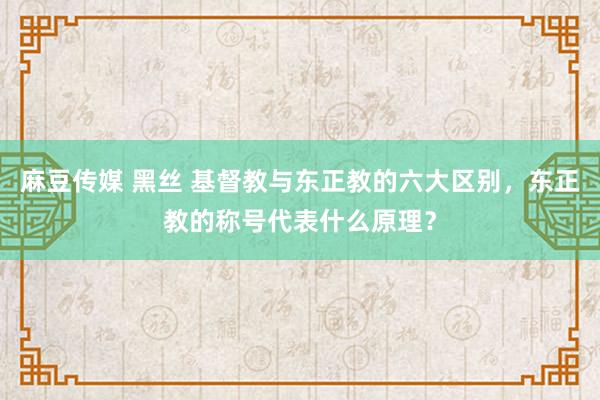 麻豆传媒 黑丝 基督教与东正教的六大区别，东正教的称号代表什么原理？