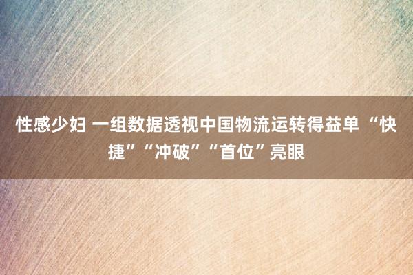 性感少妇 一组数据透视中国物流运转得益单 “快捷”“冲破”“首位”亮眼